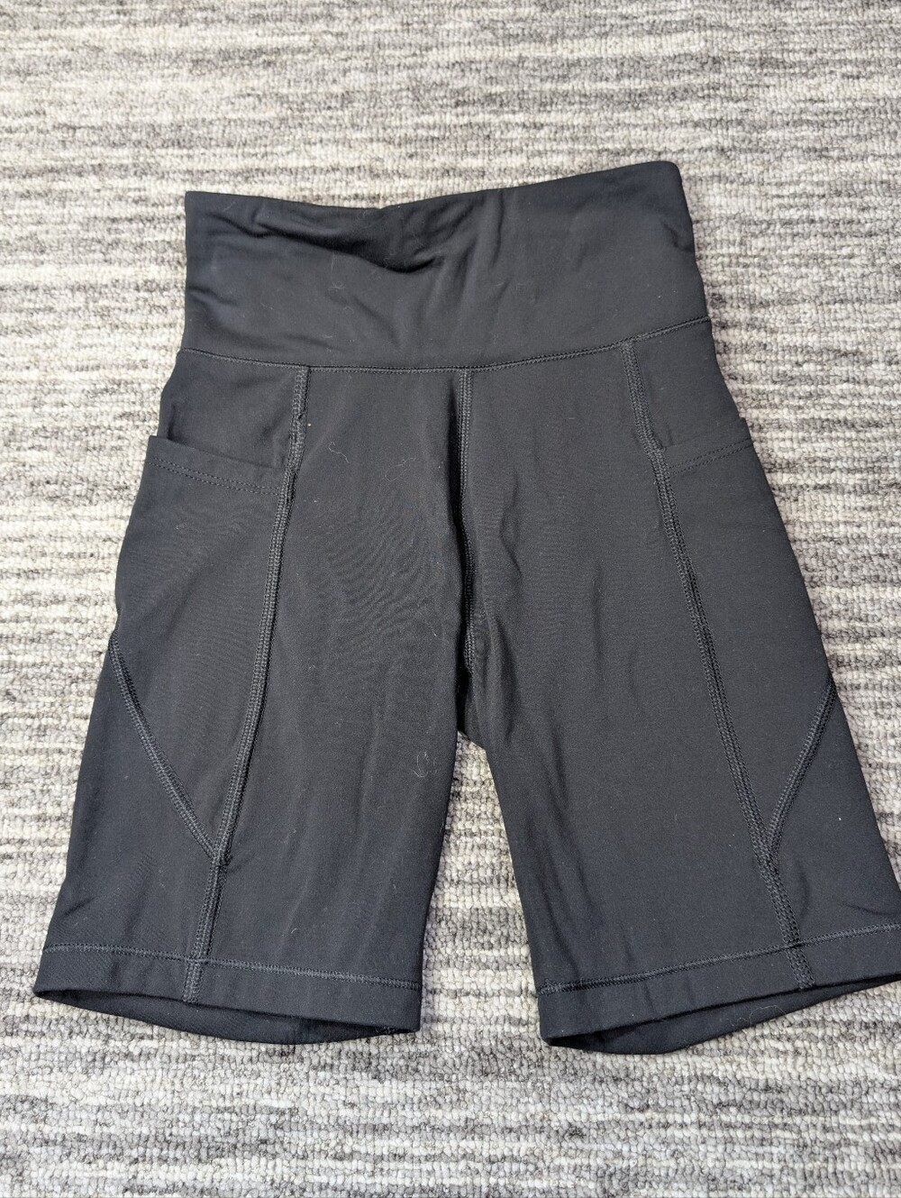 Women's Aeropostale Black High-Rise Bike Shorts with Side Pockets - Size XXS